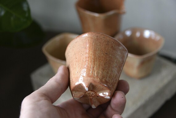 Handmade Ceramic Tea Cups and Pitcher — photo 5 of 12