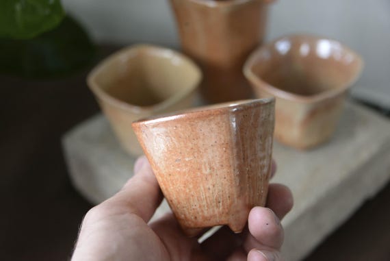 Handmade Ceramic Tea Cups and Pitcher — photo 3 of 12