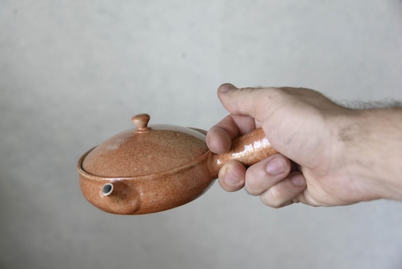 Flat Ceramic Kyusu Teapot — photo 5 of 9