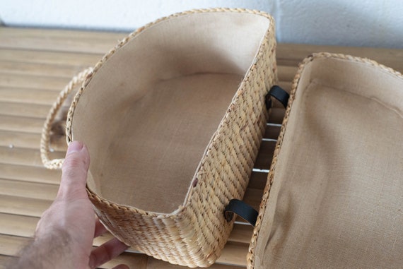 Wicker case for outdoors teaware picnic — photo 3 of 10