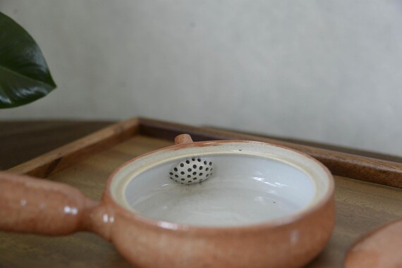 Flat Ceramic Kyusu Teapot — photo 4 of 9