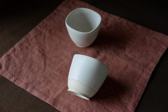 Ceramic Tea Cups set of 2 — photo 4 of 9