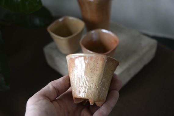 Handmade Ceramic Tea Cups and Pitcher — photo 4 of 12