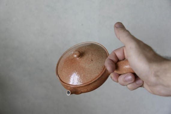 Flat Ceramic Kyusu Teapot — photo 6 of 9