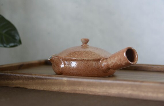 Flat Ceramic Kyusu Teapot — photo 3 of 9
