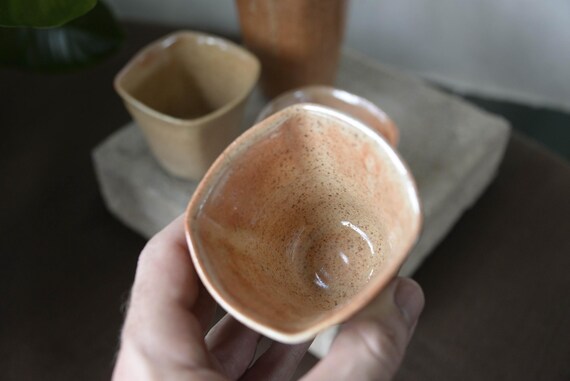 Handmade Ceramic Tea Cups and Pitcher — photo 8 of 12