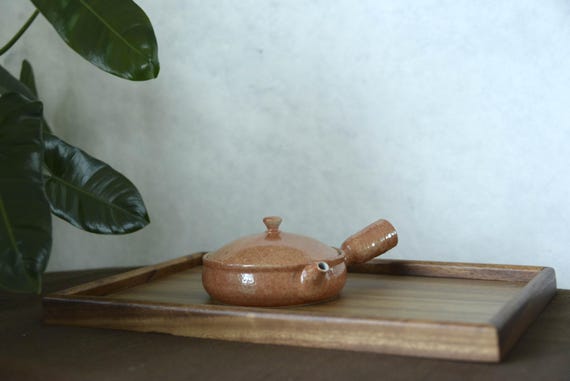 Flat Ceramic Kyusu Teapot — photo 2 of 9